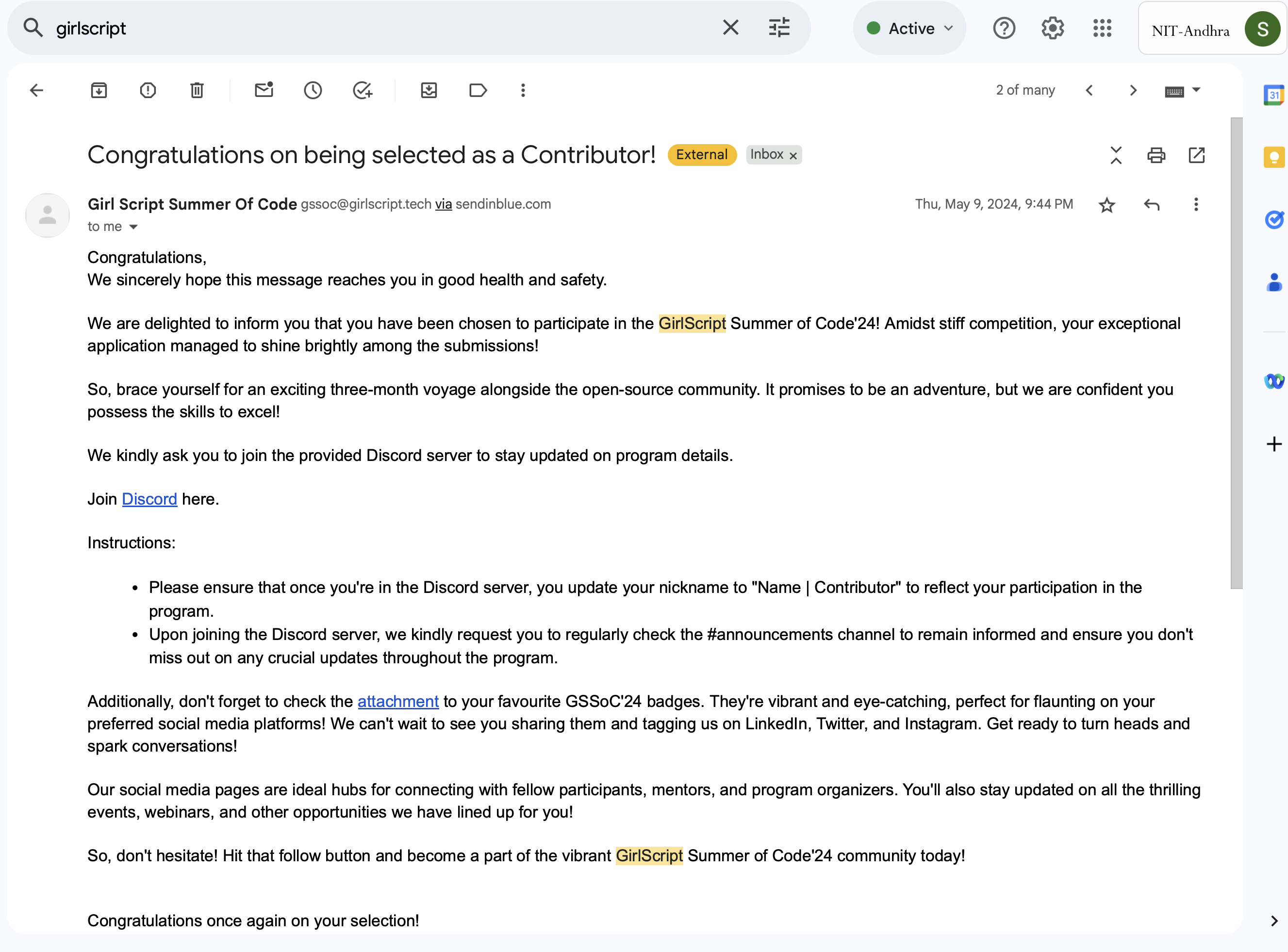 GirlScript Summer of Code